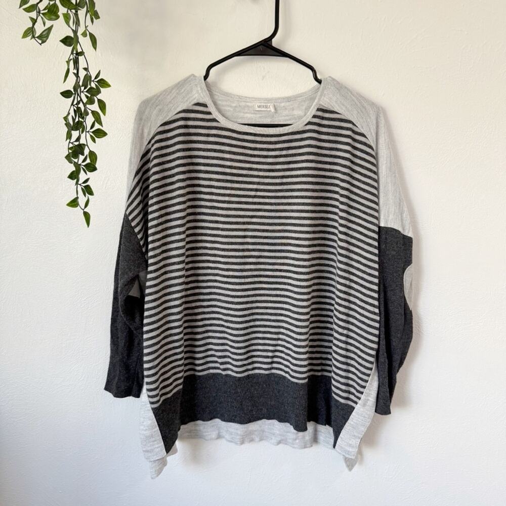 Mersea Amour Sweater in Ash Fog Stripe OS